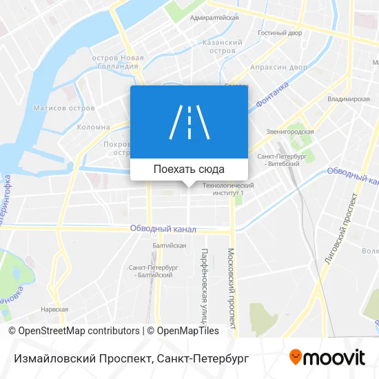 Карта Измайловский Проспект