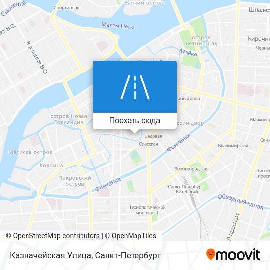 Карта Казначейская Улица