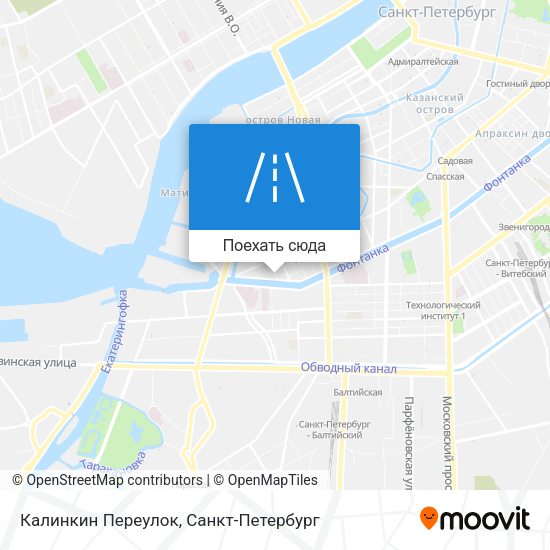 Карта Калинкин Переулок