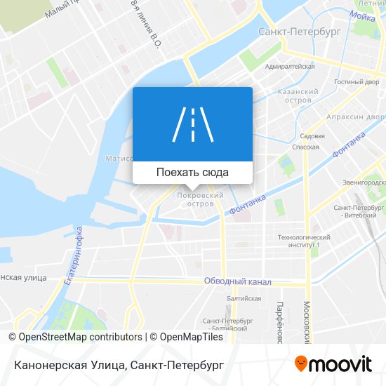 Карта Канонерская Улица