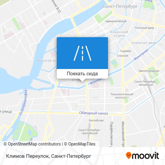 Карта Климов Переулок