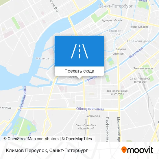 Карта Климов Переулок