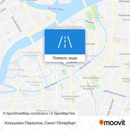 Карта Кокушкин Переулок