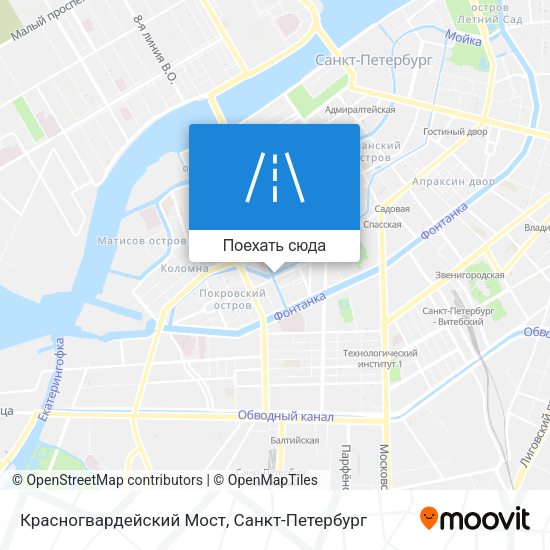 Карта Красногвардейский Мост