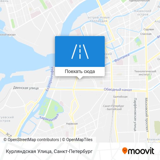 Карта Курляндская Улица