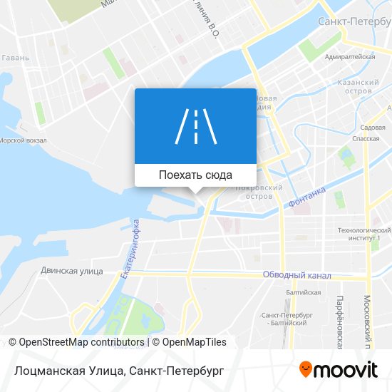 Карта Лоцманская Улица