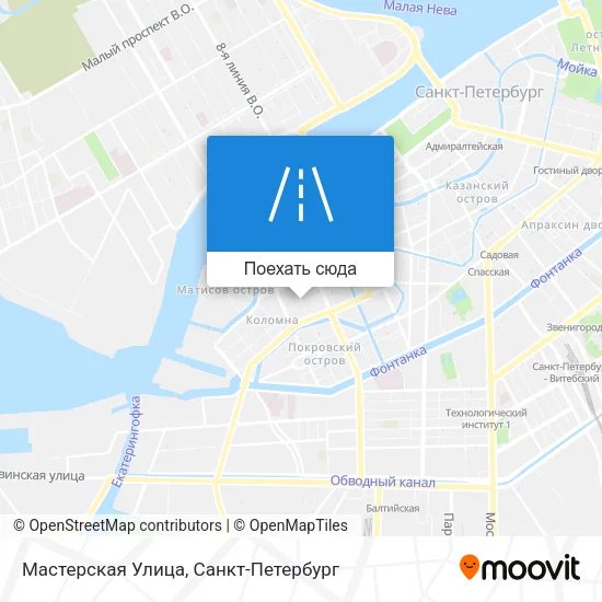 Карта Мастерская Улица