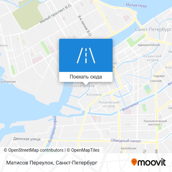 Карта Матисов Переулок