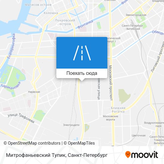 Карта Митрофаньевский Тупик