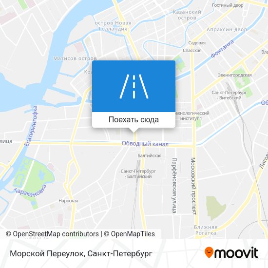 Карта Морской Переулок
