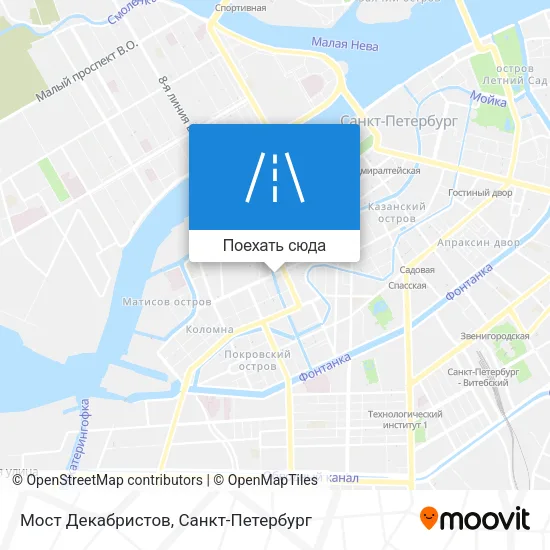 Карта Мост Декабристов