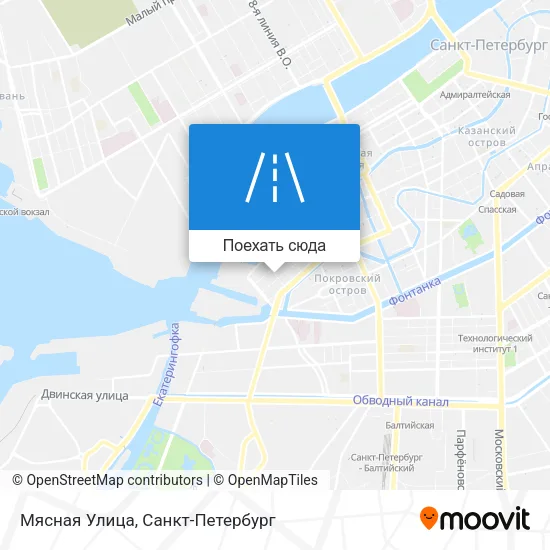 Карта Мясная Улица