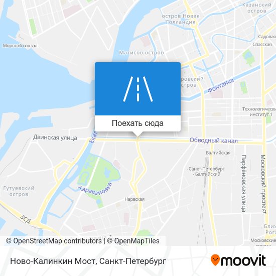 Карта Ново-Калинкин Мост