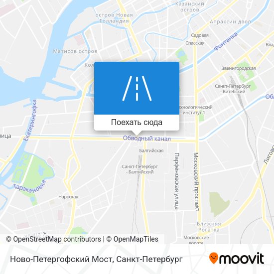 Карта Ново-Петергофский Мост