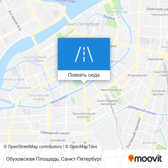 Карта Обуховская Площадь