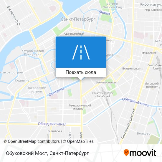 Карта Обуховский Мост