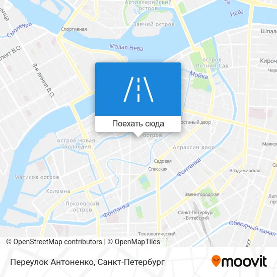 Карта Переулок Антоненко