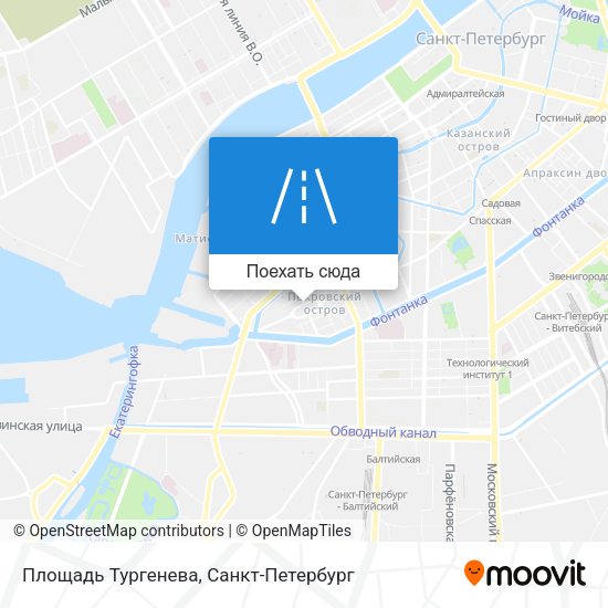 Карта Площадь Тургенева
