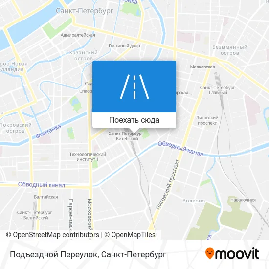 Карта Подъездной Переулок