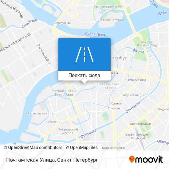 Карта Почтамтская Улица