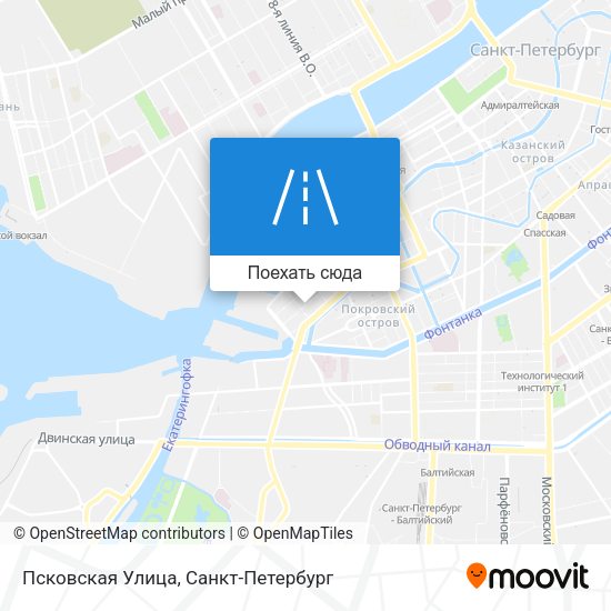 Карта Псковская Улица