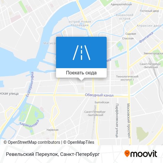Карта Ревельский Переулок