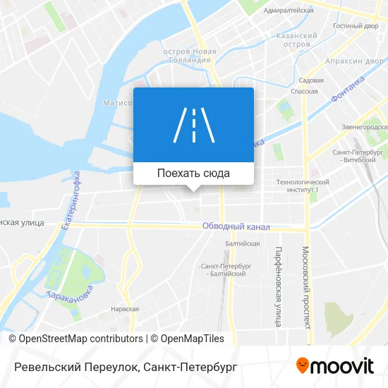 Карта Ревельский Переулок