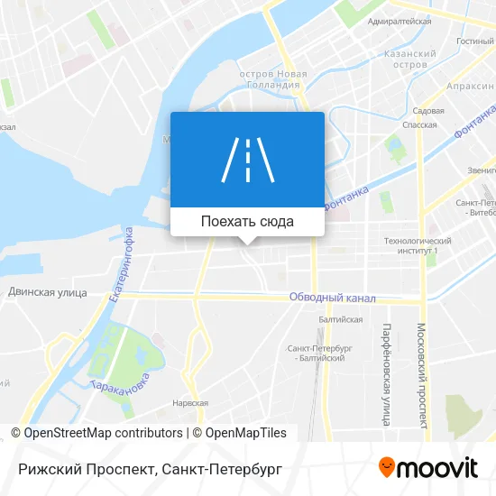 Карта Рижский Проспект