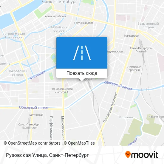 Карта Рузовская Улица
