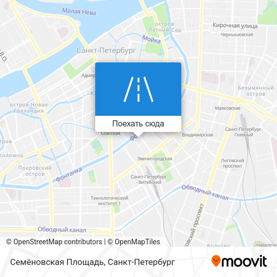 Карта Семёновская Площадь
