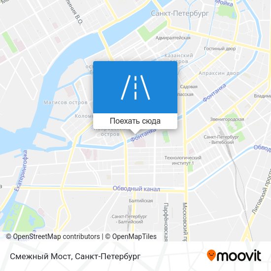 Карта Смежный Мост