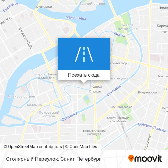 Карта Столярный Переулок