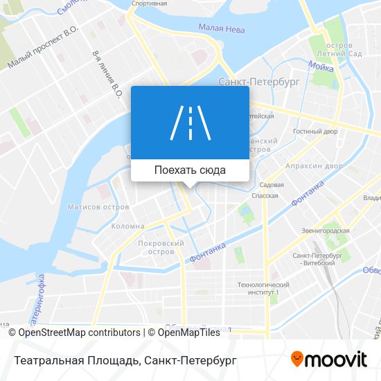 Карта Театральная Площадь