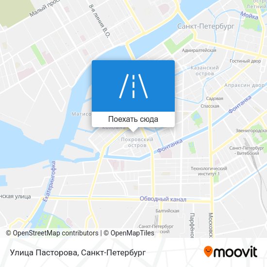 Карта Улица Пасторова