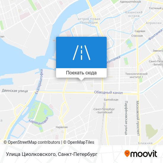 Карта Улица Циолковского