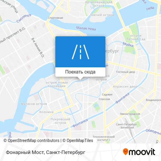 Карта Фонарный Мост