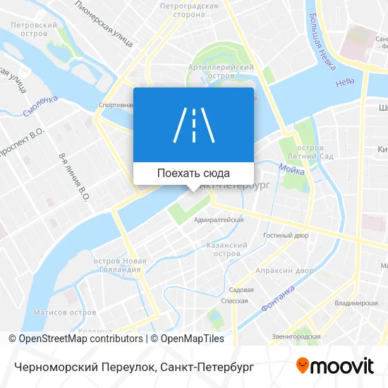 Карта Черноморский Переулок