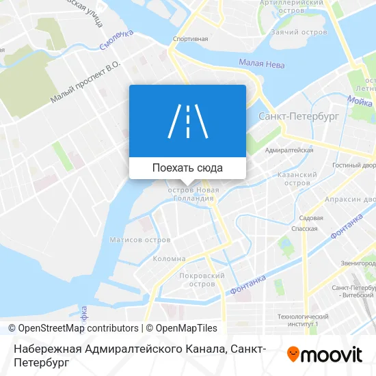 Карта Набережная Адмиралтейского Канала