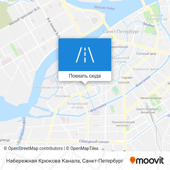 Карта Набережная Крюкова Канала