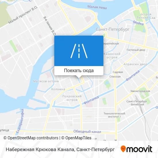 Карта Набережная Крюкова Канала
