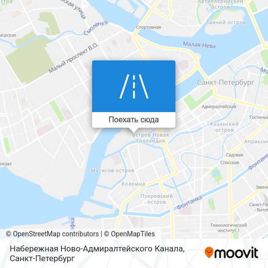 Карта Набережная Ново-Адмиралтейского Канала