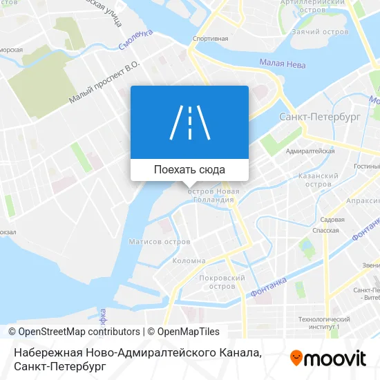Карта Набережная Ново-Адмиралтейского Канала
