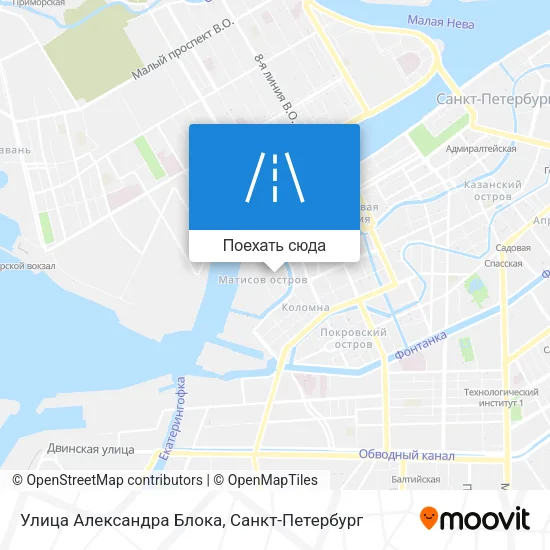 Карта Улица Александра Блока