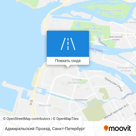 Карта Адмиральский Проезд