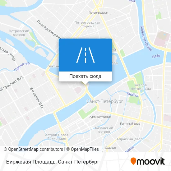Карта Биржевая Площадь