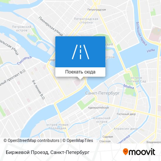 Карта Биржевой Проезд