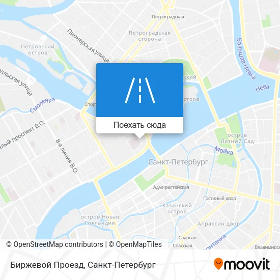 Карта Биржевой Проезд