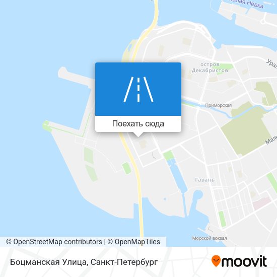 Карта Боцманская Улица