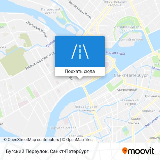 Карта Бугский Переулок