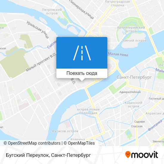 Карта Бугский Переулок